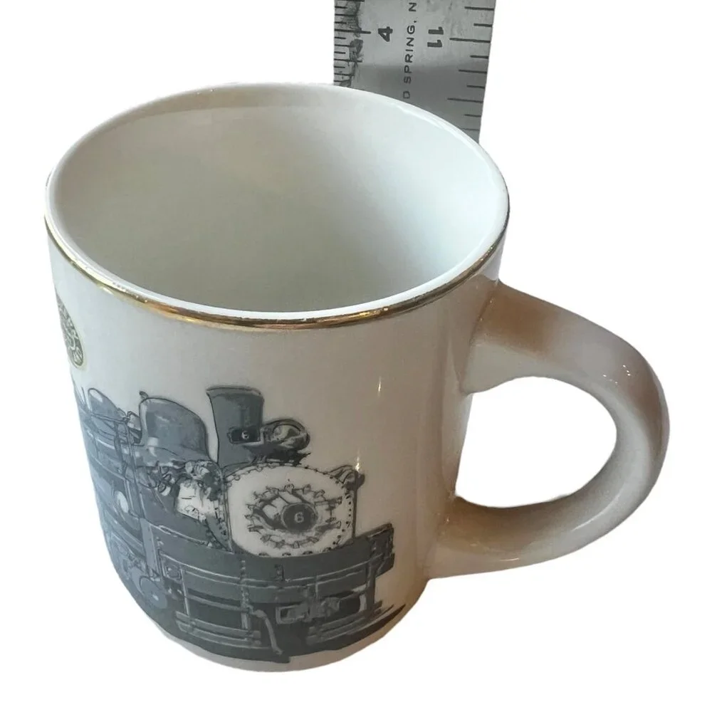 West Maryland Train Mug by Country Trains, signed dated ceramic